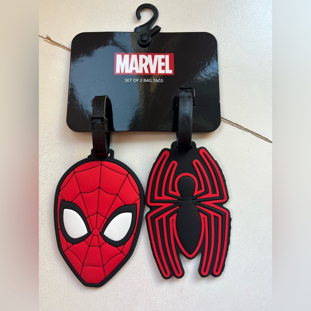Marvel Black and Red Spider-Man Bag/Luggage Tags